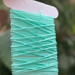 5 Meter Flechtschnur 0,5 mm Durchmesser - aquamarin