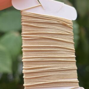 5 Meter Flechtschnur 0,5 mm Durchmesser - beige