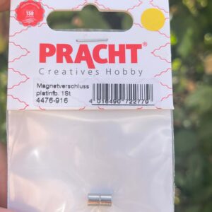 Magnetverschluss platinfarben 9x4mm