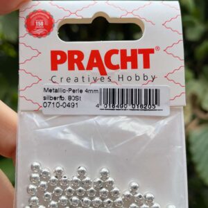 Metallic-Perle silberfb. 4mm