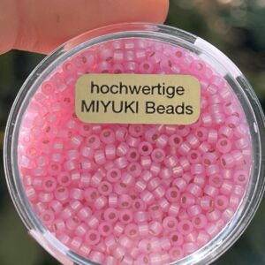 hochwertige japanische Miyuki Rocailles 2,2mm rose silverlined